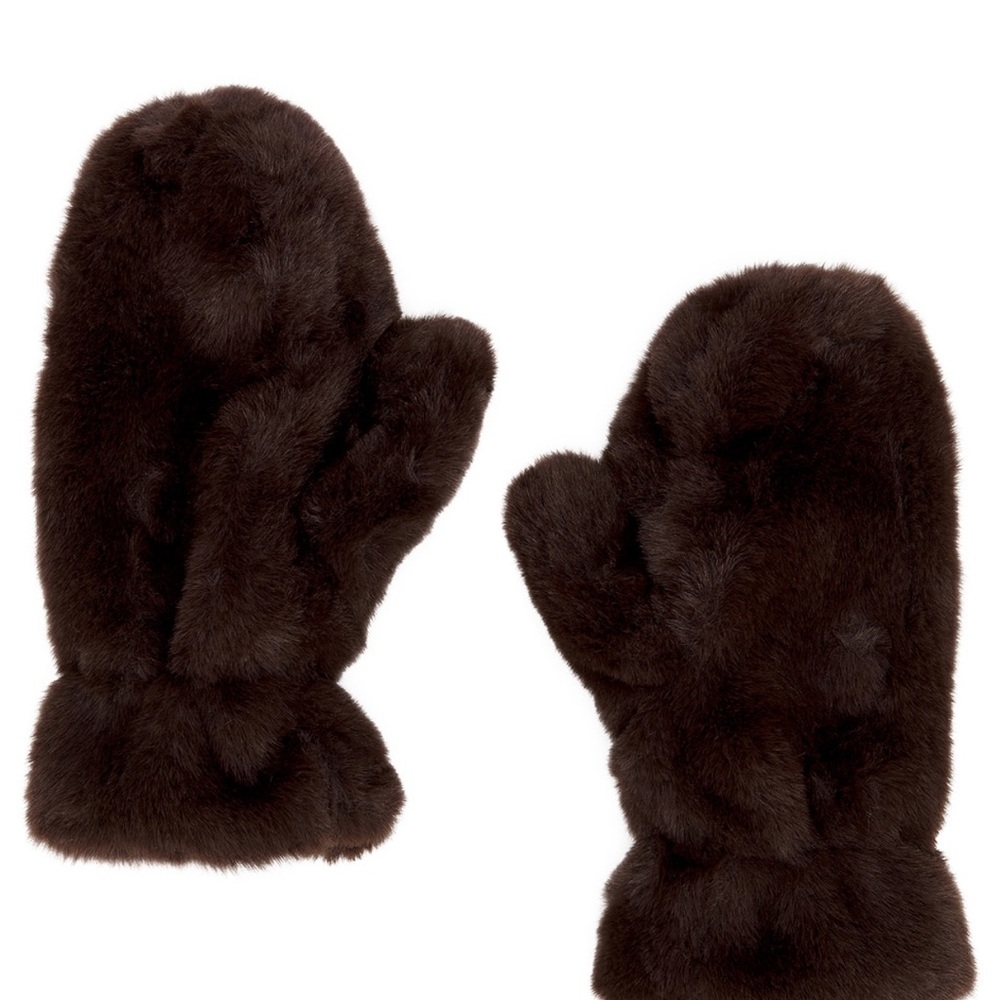 Apparis coco Faux Fur Mittens